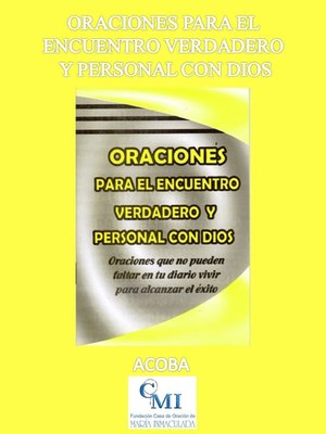 cover image of Oraciones para el encuentro verdadero y personal con Dios